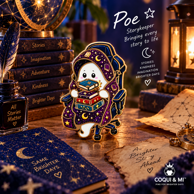 Poe – Spellbinding Galaxy Crew Enamel Pin